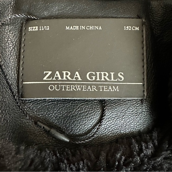 Zara Girls Black Jacket - Picture 5 of 6